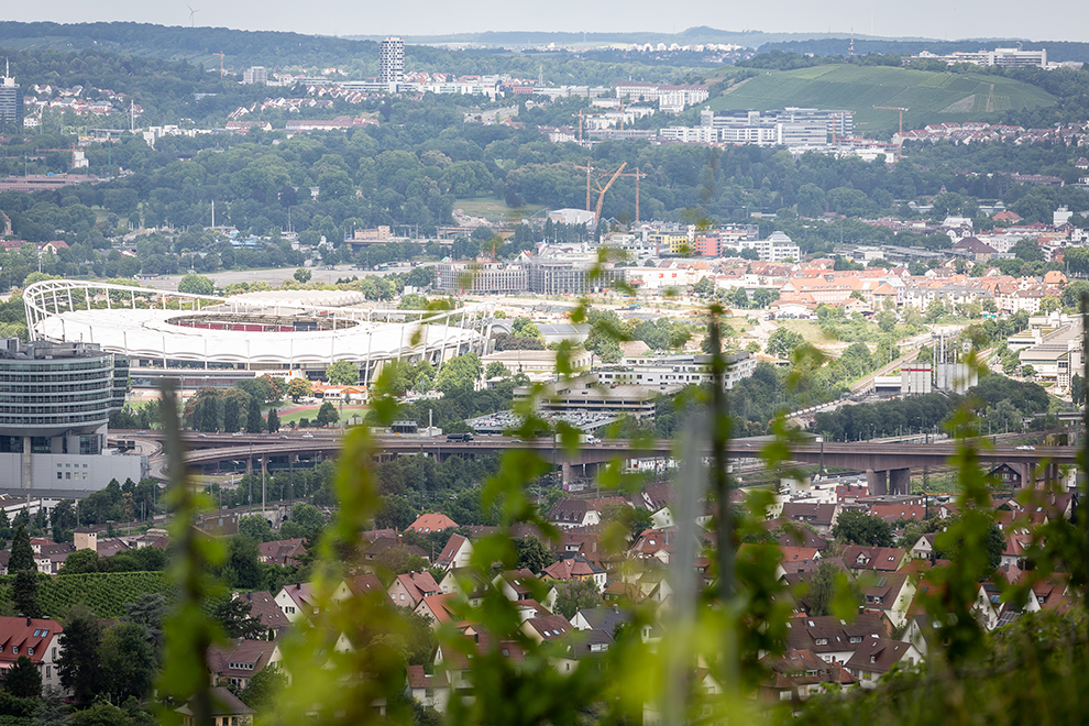 Uitzicht over wijnregio Stuttgart
