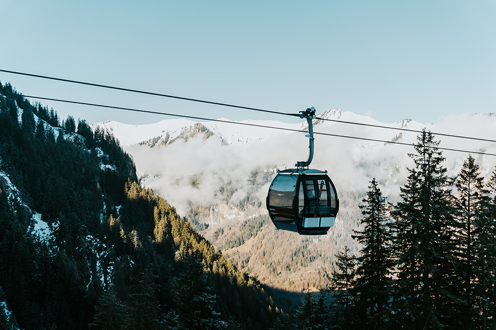 Skilift in het Oostenrijkse Bregenzerwald