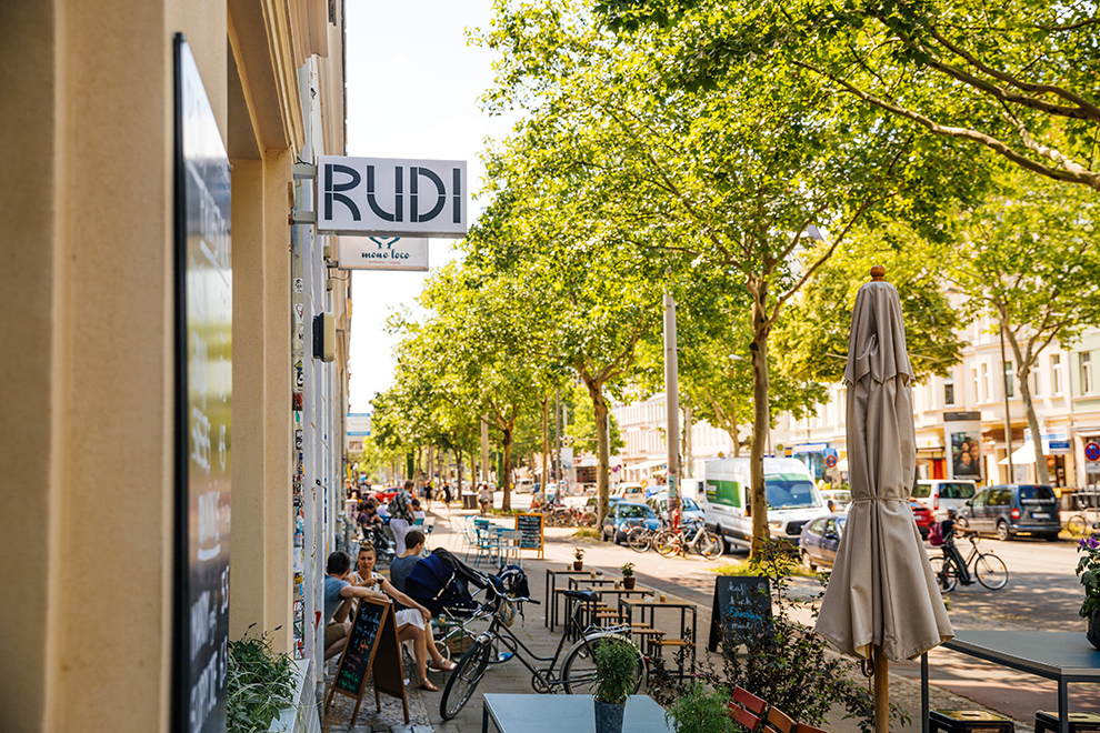 Restaurant Rudi aan de Karl-Heine-Straße