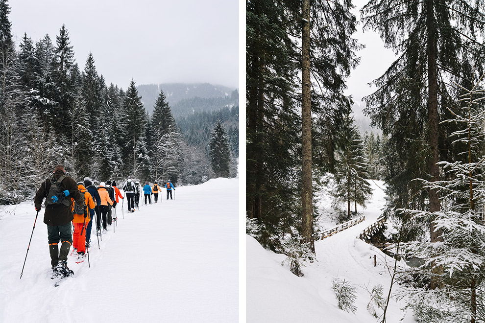Wandelen door winters landschap in Windautal, Oostenrijk