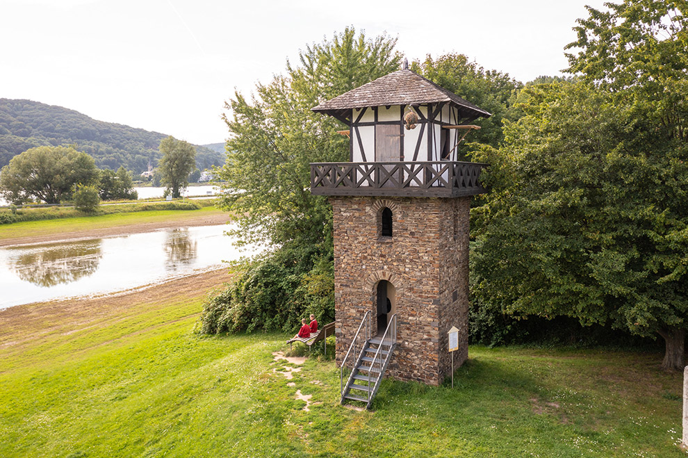 Toren bij het  Belevingsmuseum Römerwelt in Duitsland