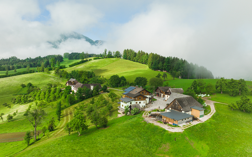Indrukwekkend uitzicht op Familienbauernhof Christa in Oostenrijk