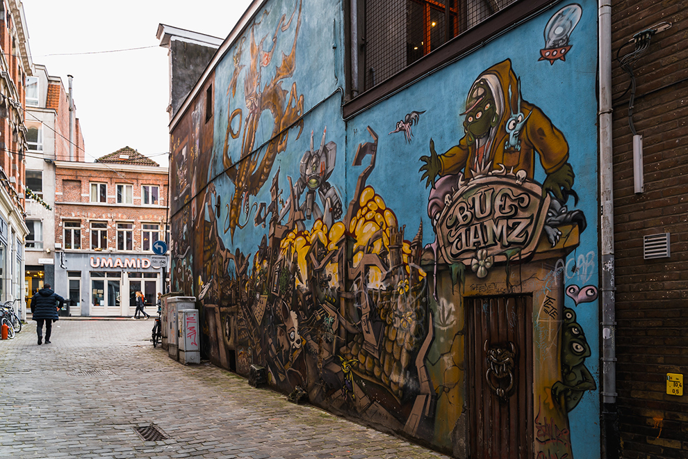 Herfstwandeling langs street art in Gent