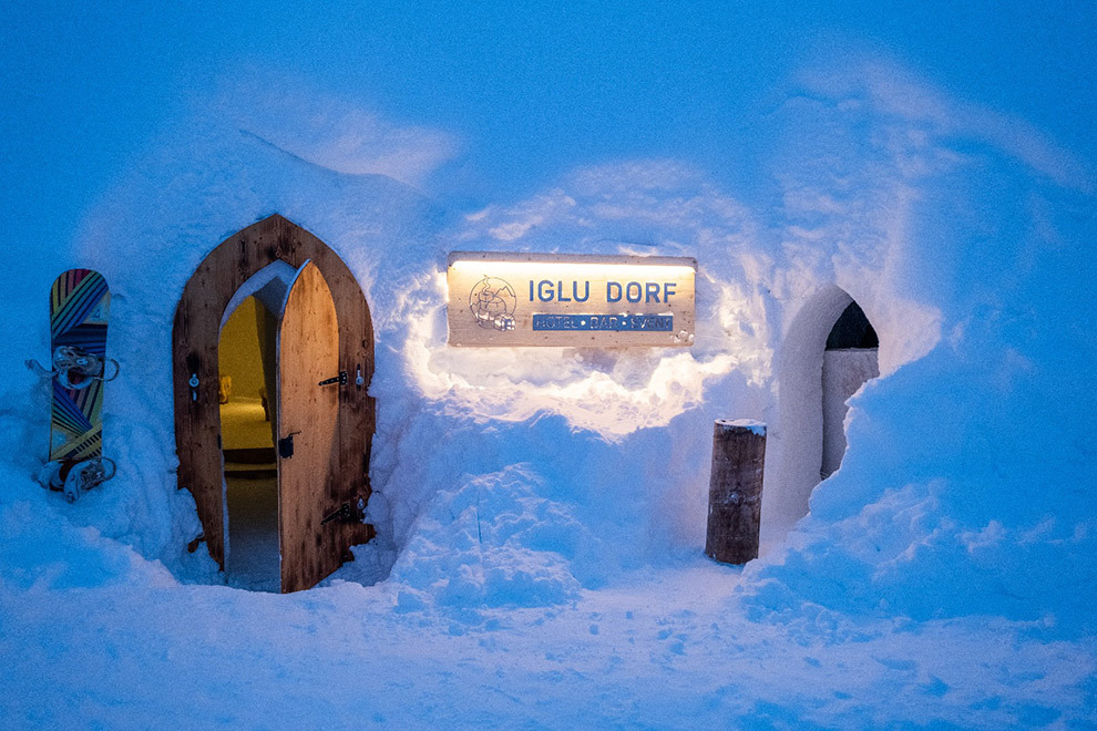 Slapen in een iglodorp in Innsbruck