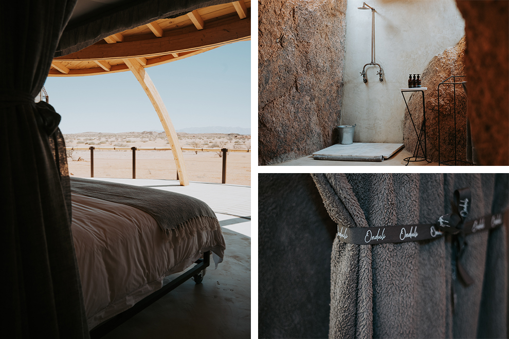 De Onduli ridge met haar mooie kamers in Namibië