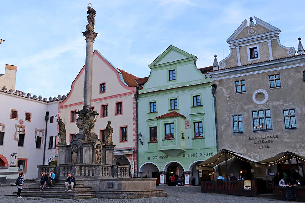 Kleurrijk historisch centrum van Český Krumlov