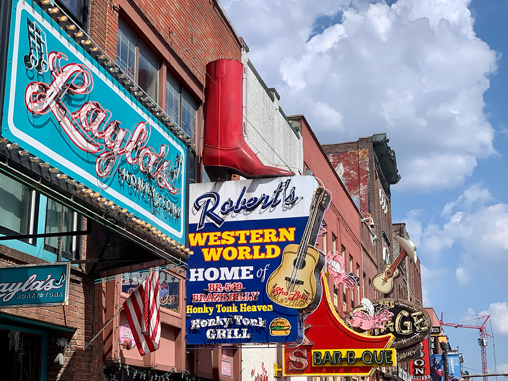 Kleurrijke straat Nashville