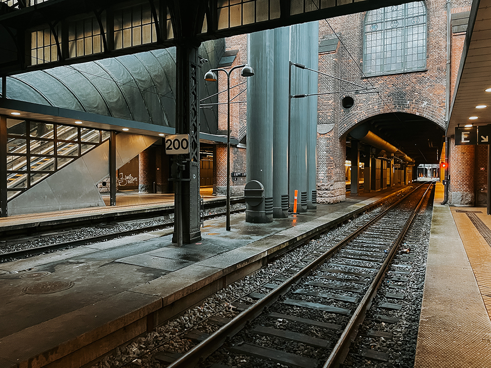 Treinstation in Kopenhagen 