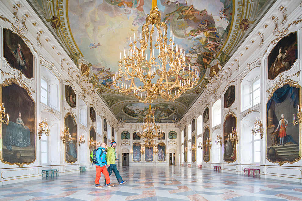 Wandelen door de Hofburg in Innsbruck