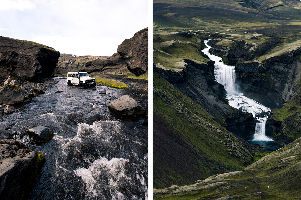 Avontuurlijk rijden met jeep door binnenland van IJsland
