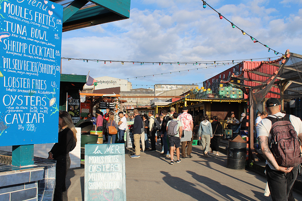 Foodtrucks bij Treffen in Kopenhagen