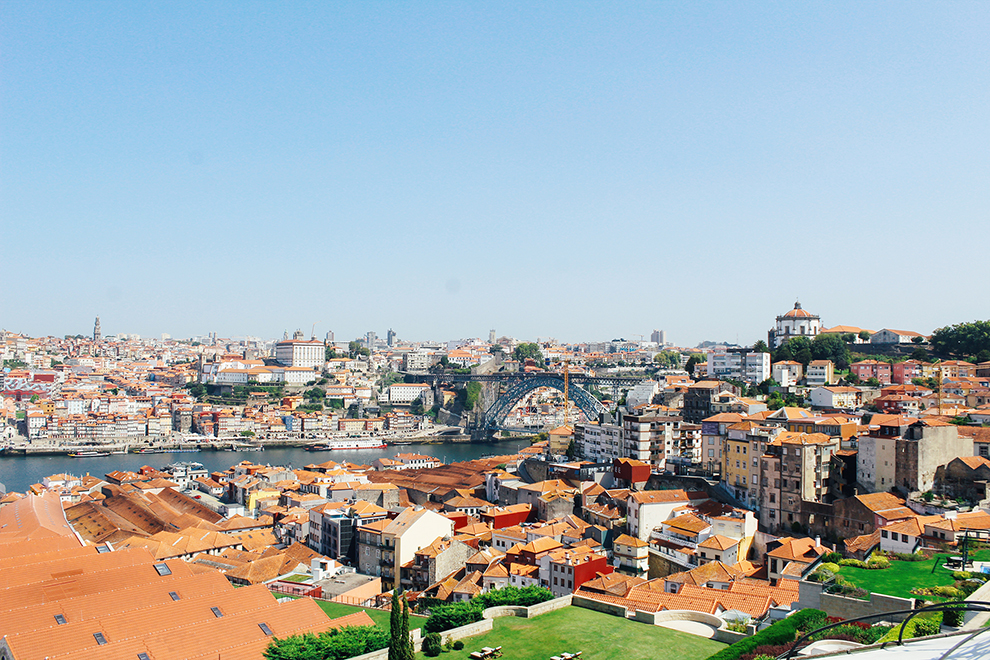 Uitzicht vanaf The Yeathman hotel in Porto