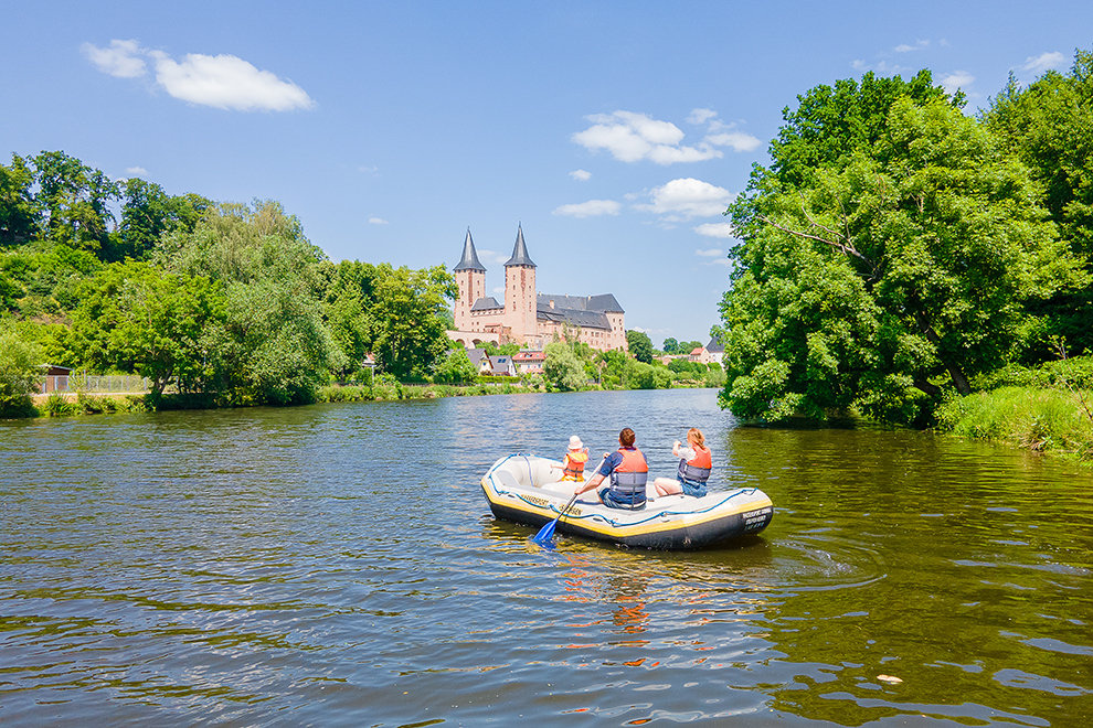 Varen over de Zwickauer Mulde