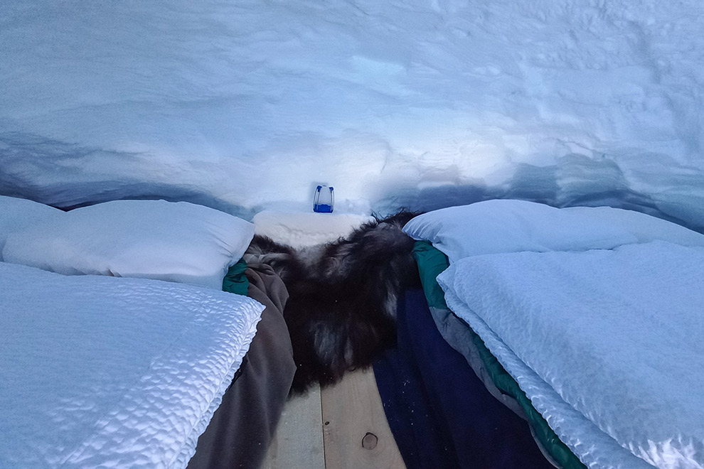 Slapen in een iglo in skigebied Arêches-Beaufort