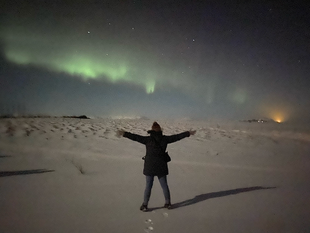 Noorderlicht spotten in IJsland 