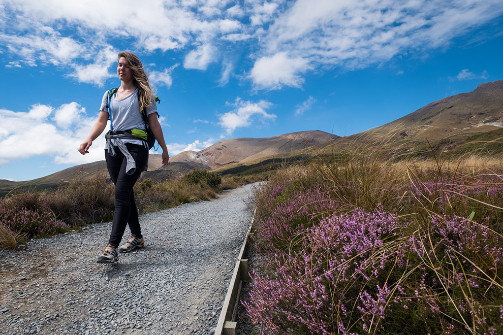 Wandelen over de Tongariro Alpine Crossing
