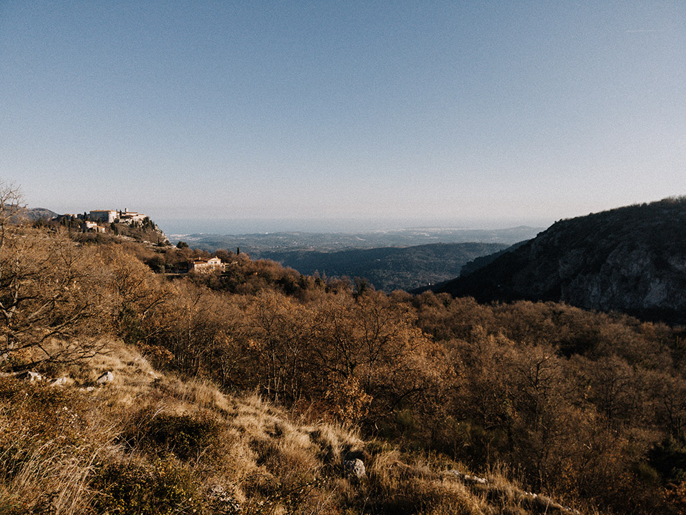 Uitzicht in de Franse bergen 