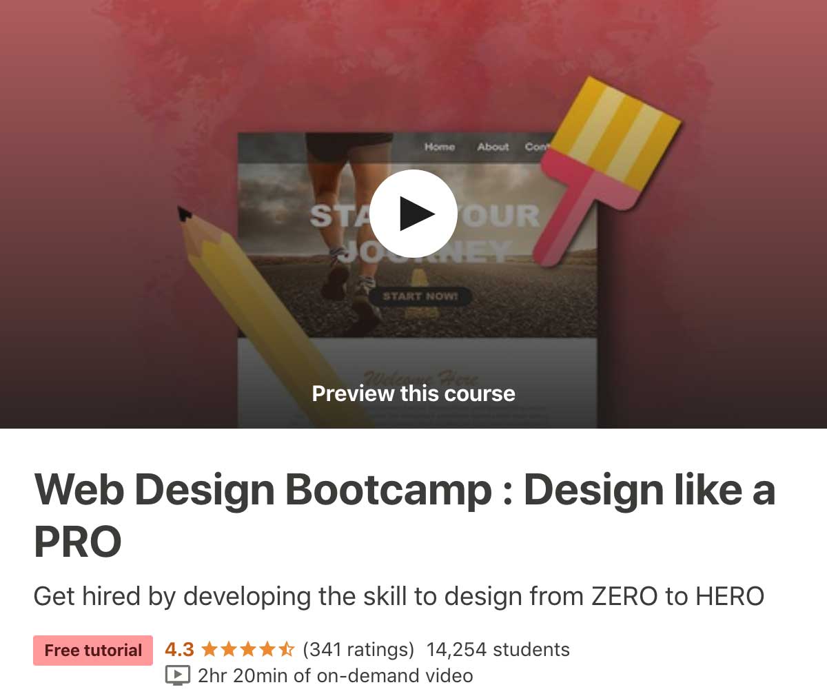 Udemy Web Design Online Course