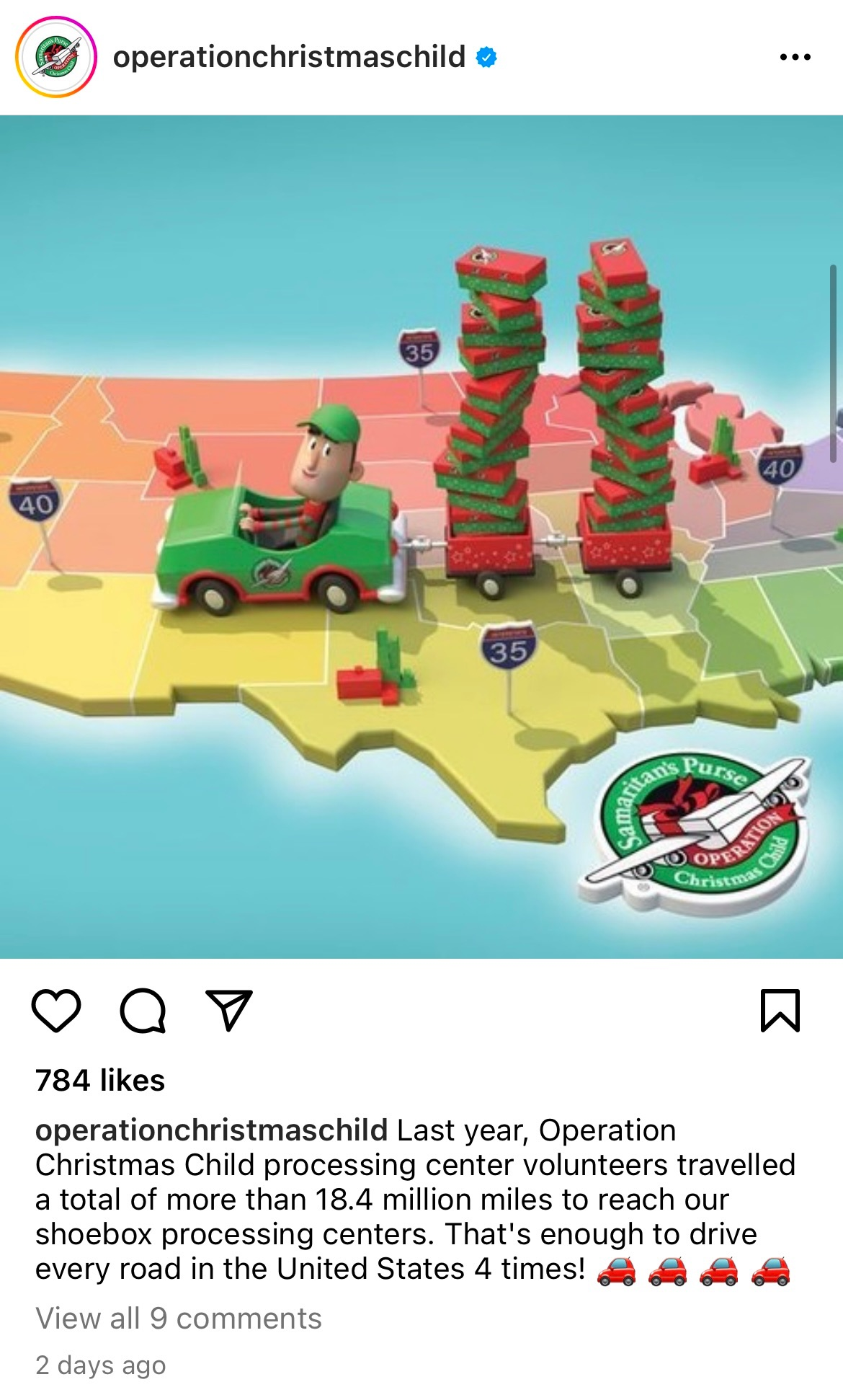 Operation Christmas Child on Instagram